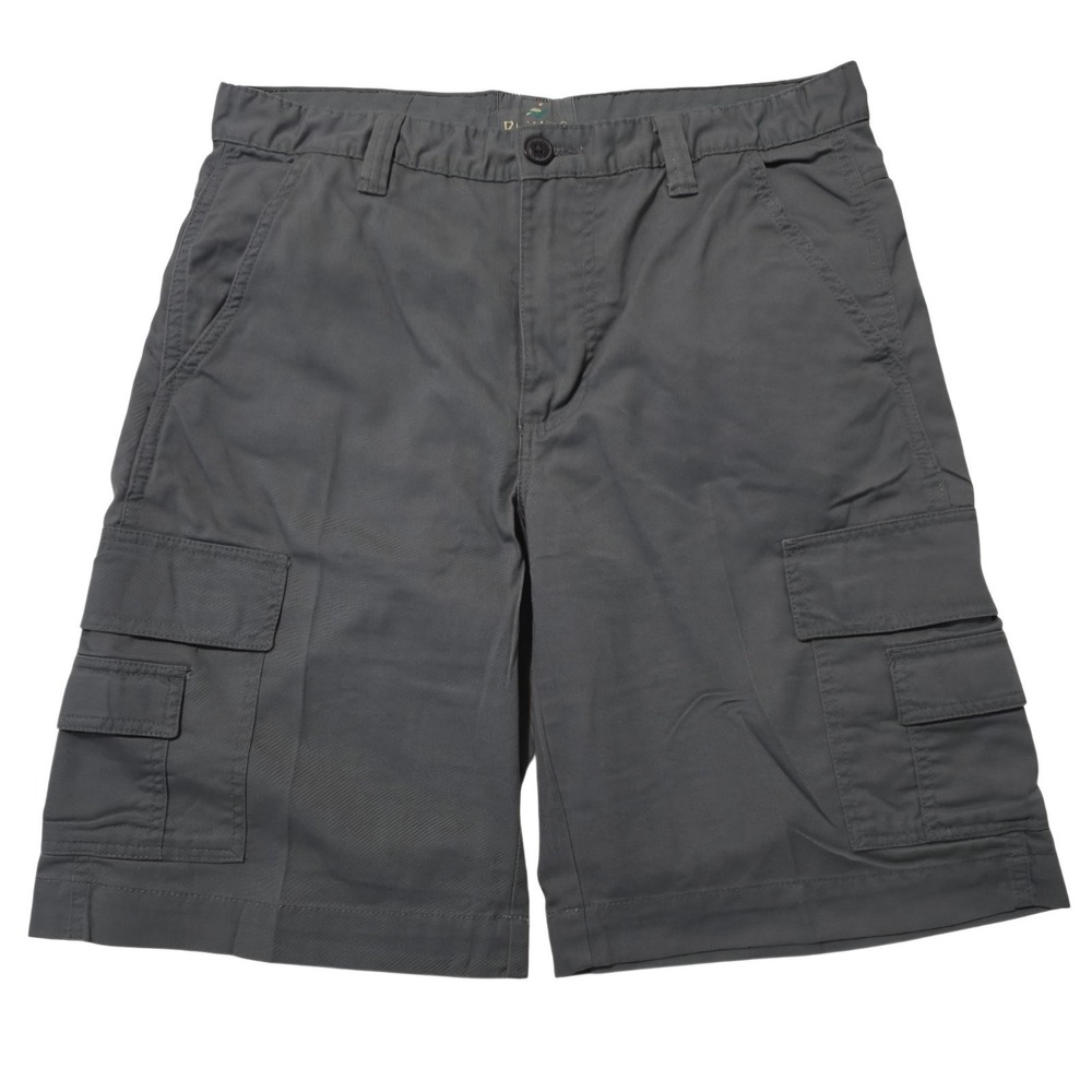 Red Head Brand Shorts Mens 36 Gray Zip Cargo Pocket Flat Front Outdoor Hiking